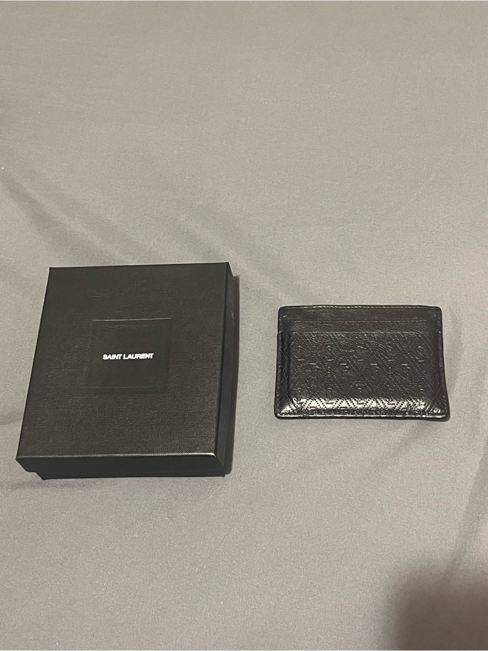 Saint Laurent Black Monogram Card Holder